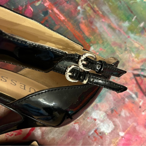 Guess Black Patent Leather Heels - Size 8.5 - Picture 2 of 8